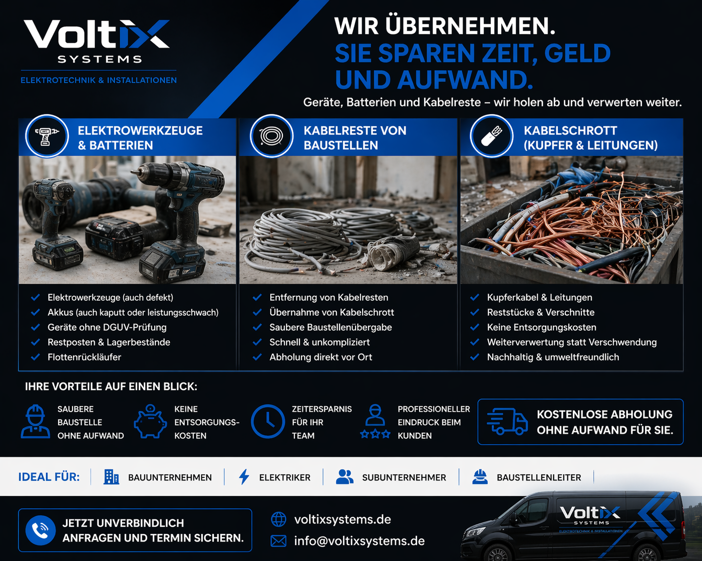 Kabelreste? Alte Geräte? Volles Lager?
