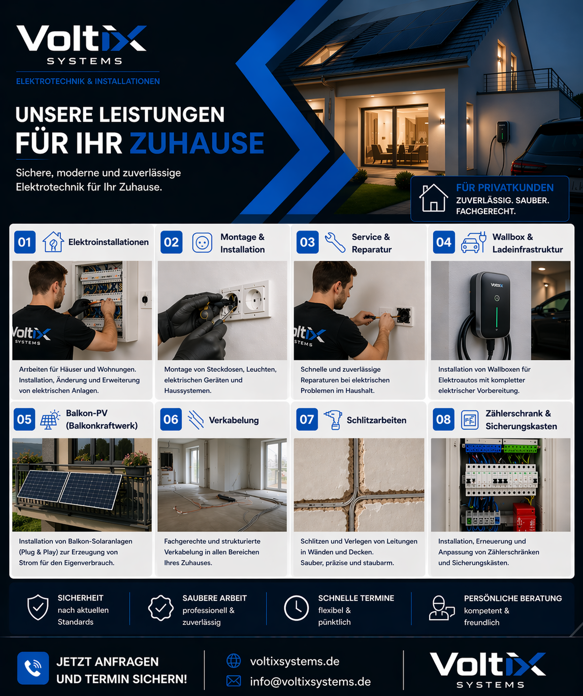 Stromproblem im Zuhause? Oder planen Sie eine neue Installation?